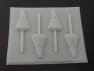465sp Princess Chocolate or Hard Candy Lollipop Mold
